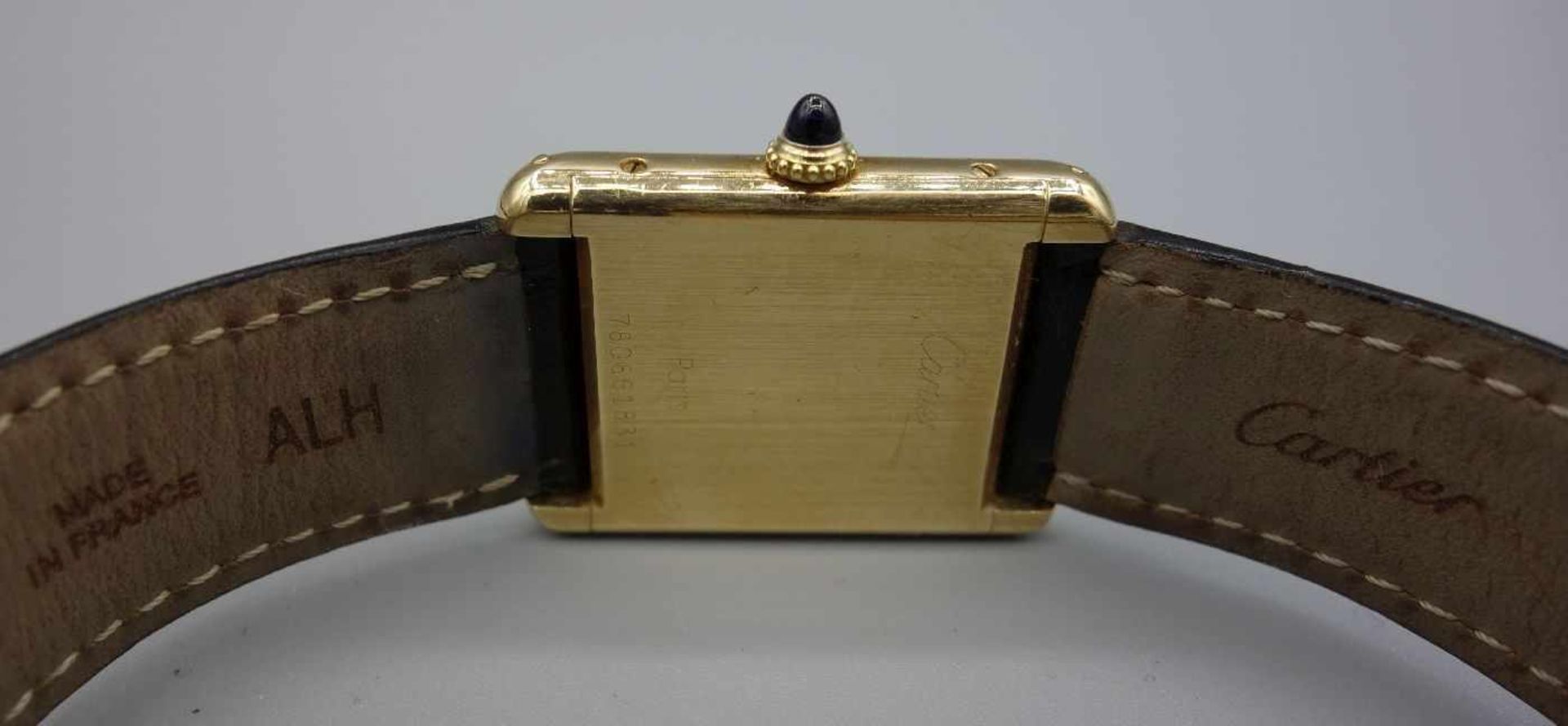 VINTAGE ARMBANDUHR - Cartier "Tank Louis Cartier"/ wristwatch, Mitte 20. Jh., Handaufzug, Manufaktur - Bild 4 aus 10