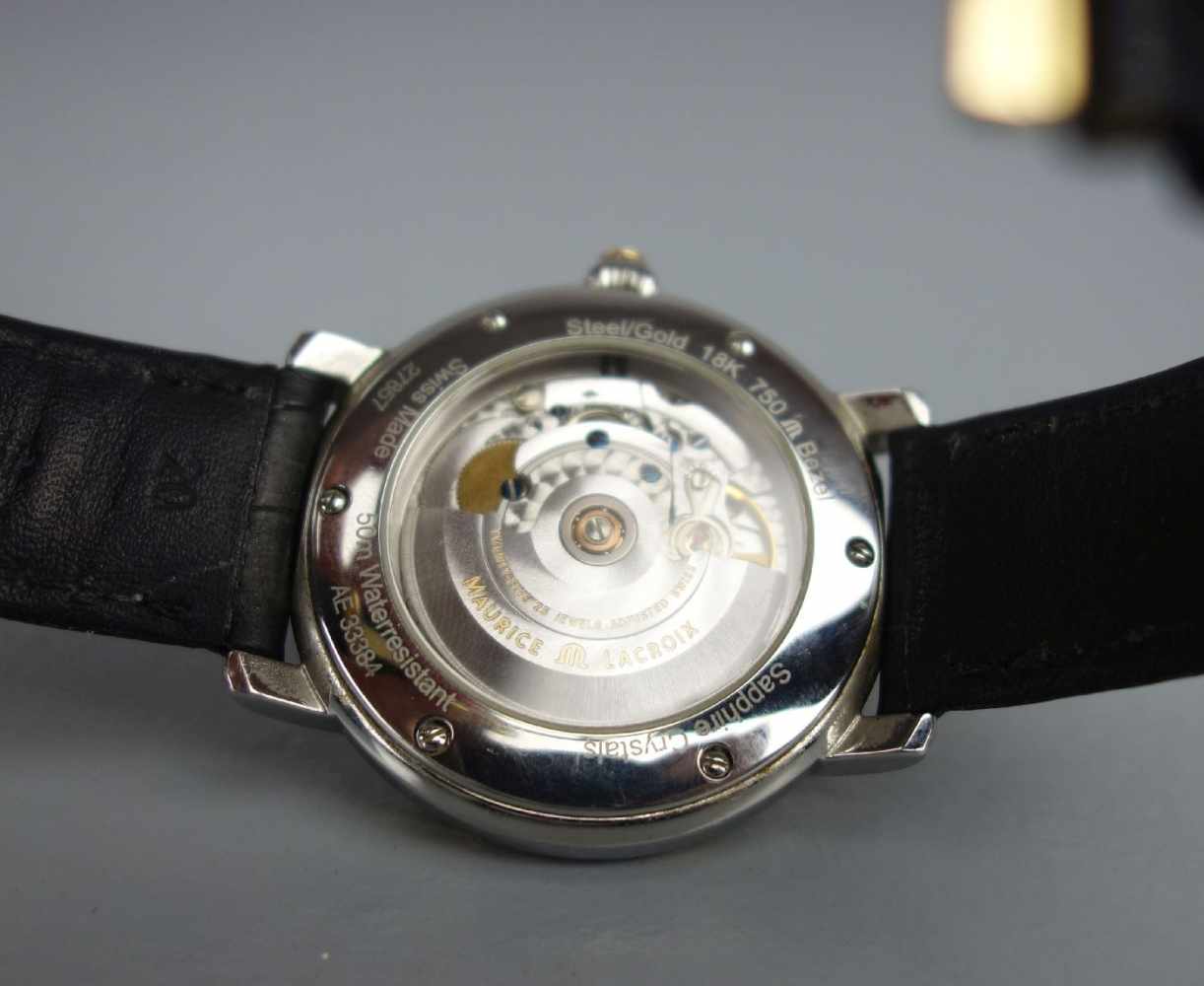 ARMBANDUHR: MAURICE LACROIX - Cinq Aiguilles / wristwatch, Manufaktur Maurice Lacroix / Schweiz, - Image 5 of 9