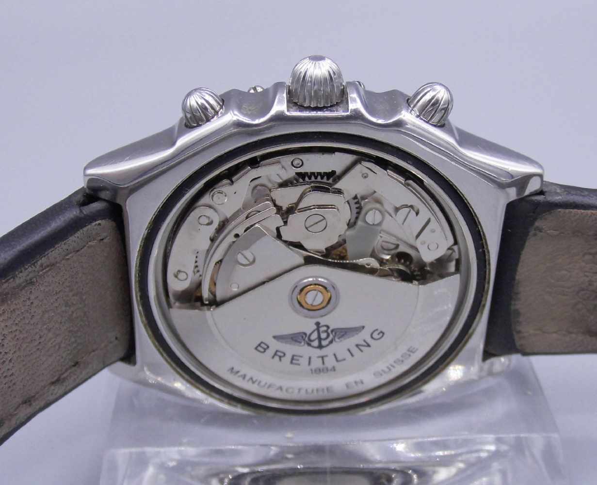 CHRONOGRAPH / ARMBANDUHR - BREITLING 1884 / wristwatch, Automatik. Rundes Edelstahlarmband mit - Image 8 of 9