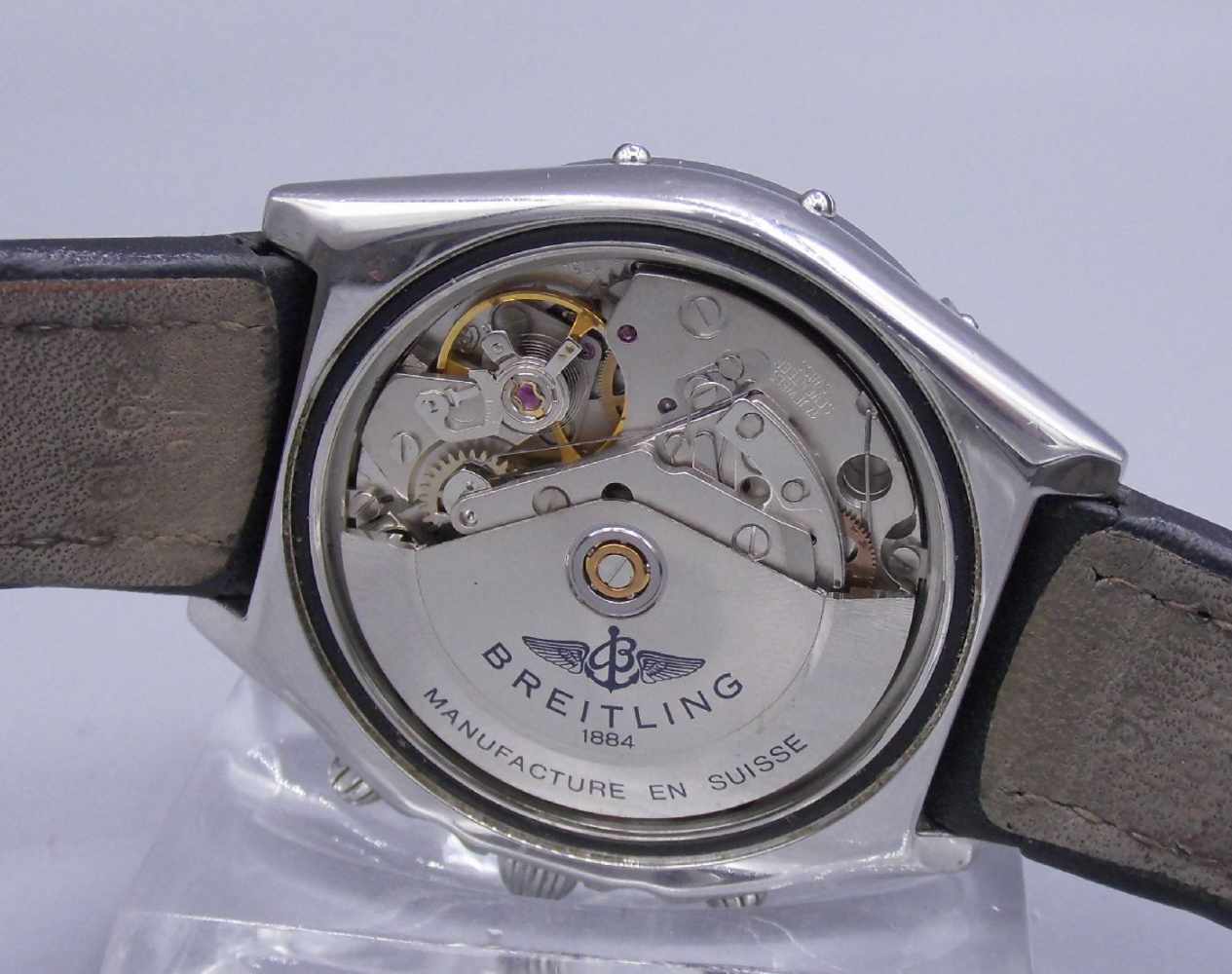 CHRONOGRAPH / ARMBANDUHR - BREITLING 1884 / wristwatch, Automatik. Rundes Edelstahlarmband mit - Image 7 of 9