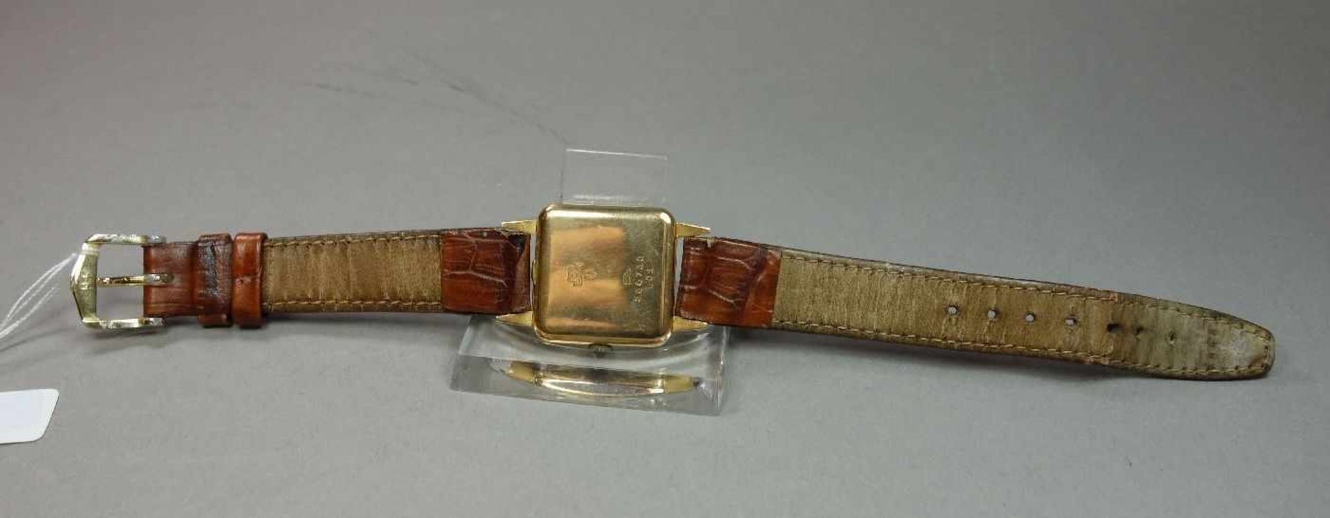ART DÉCO ARMBANDUHR / wristwatch, Handaufzug, Manufaktur Leonidas Watch Factory / Schweiz. Eckiges - Bild 3 aus 6