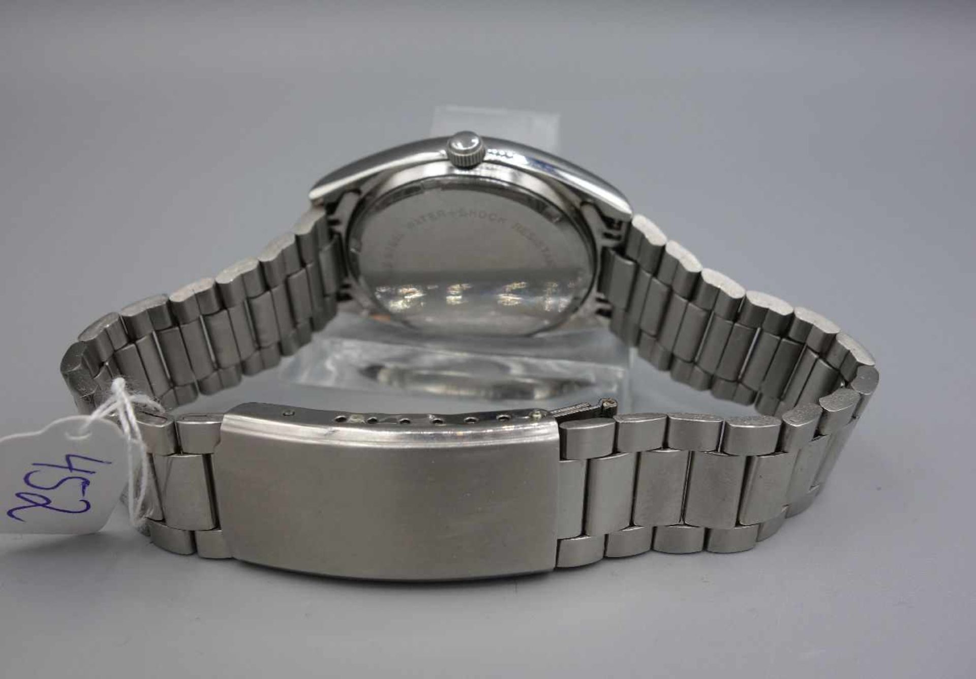 VITAGE ARMBANDUHR / wristwatch, 1980er Jahre, Automatik, rundes Edeltahlgehäuse an leichtem - Bild 6 aus 8