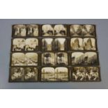 KONVOLUT: STEREOGRAPHISCHE AUFNAHMEN, um 1900. Das Konvolut beinhaltet 13 fotographische Aufnahmen