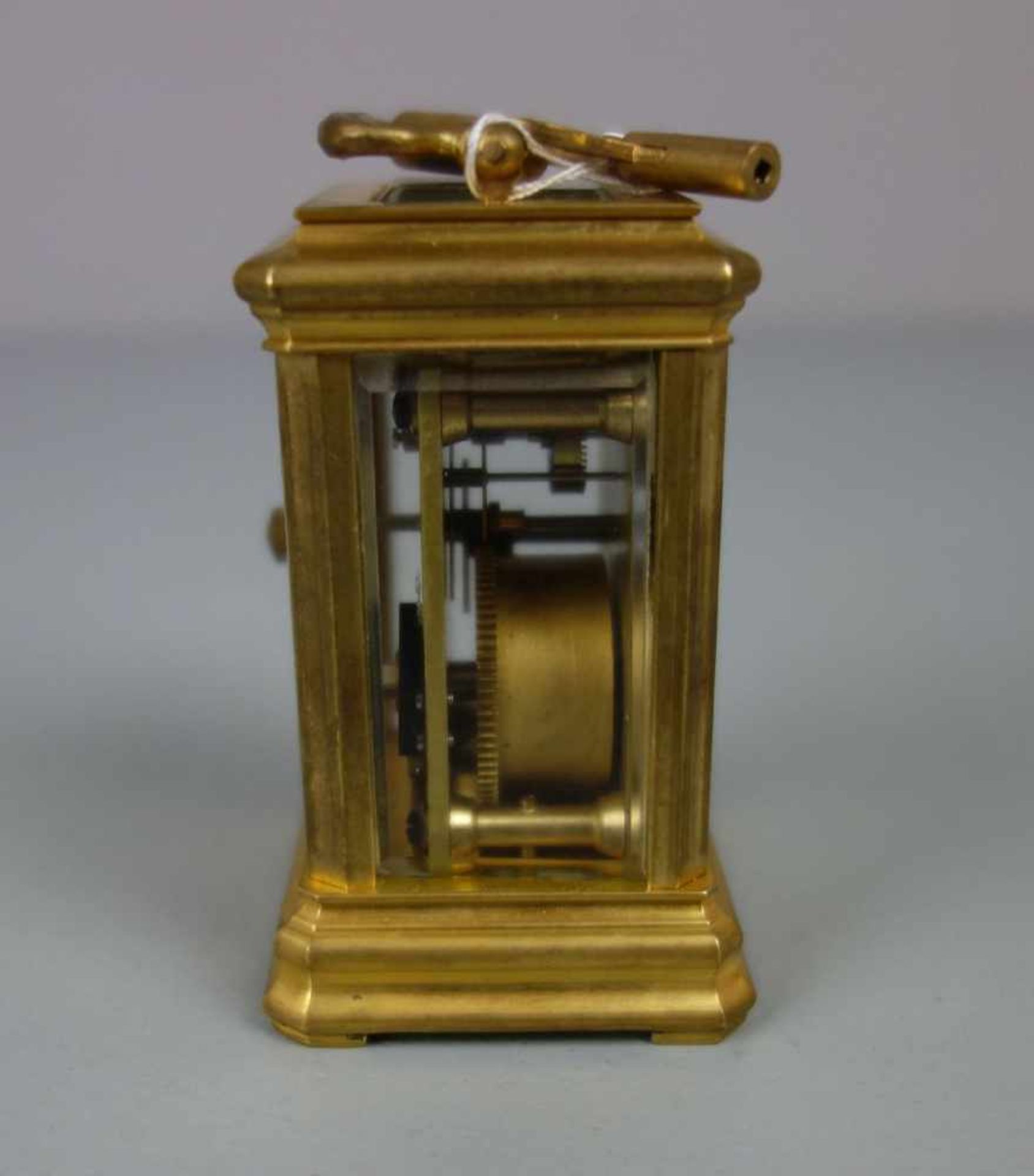 FREIMAURERUHR / TISCHUHR MIT FREIMAUERERSYMBOLIK / Masonic Watch, gemarkt "Hands". Uhr gearbeitet in - Image 4 of 6