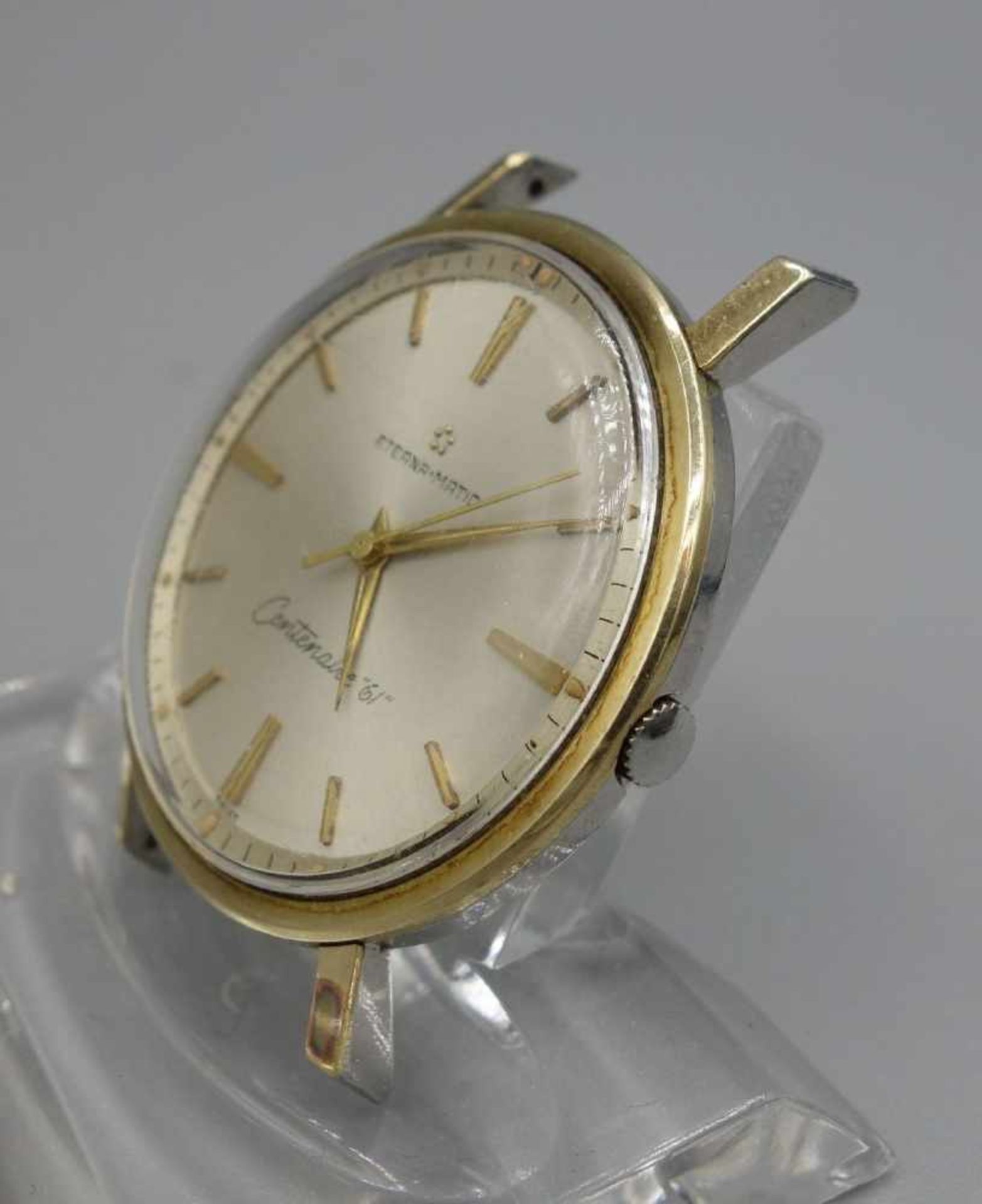 VINTAGE ARMBANDUHR / wristwatch, Automatik, Mitte 20. Jh., Eterna SA / Schild Freres & Co / - Bild 3 aus 9