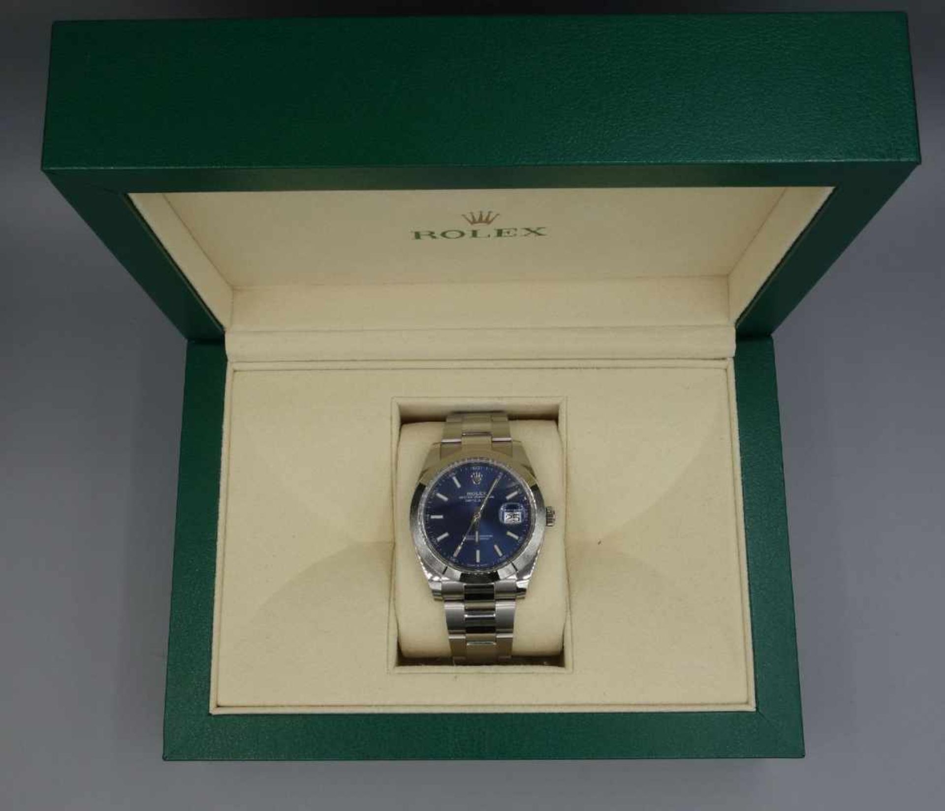 ARMBANDUHR - ROLEX OYSTER PERPETUAL DATEJUST / wristwatch, Rolex Watch Company / Schweiz, erworben - Bild 2 aus 15