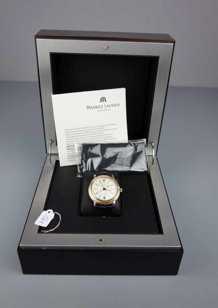 ARMBANDUHR: MAURICE LACROIX - Cinq Aiguilles / wristwatch, Manufaktur Maurice Lacroix / Schweiz, - Image 7 of 9