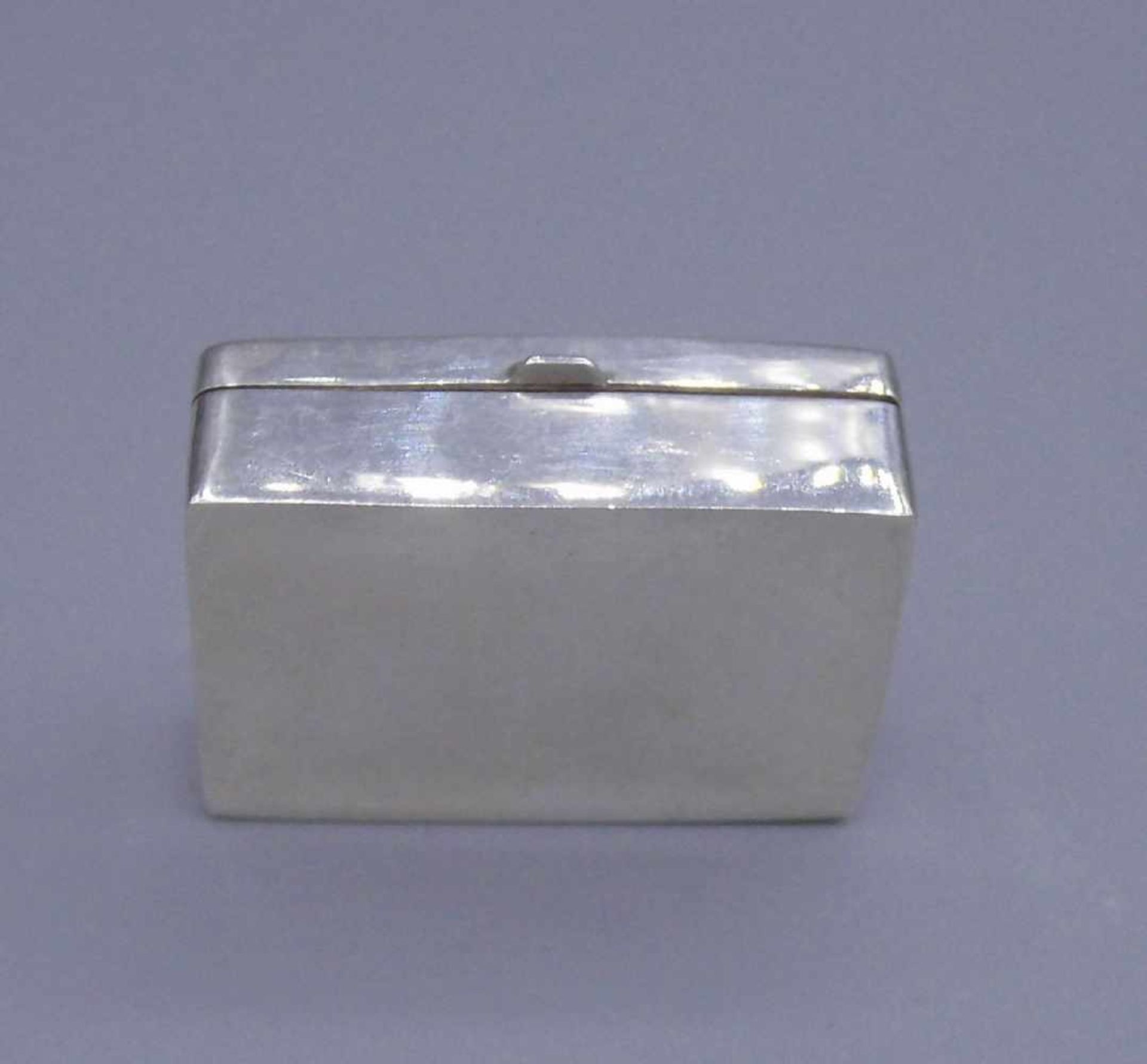 PILLENDOSE / DECKELDOSE / SCHATULLE / pillbox, 925er Silber (gepunzt mit Feingehaltsangabe, 14 g). - Bild 3 aus 4