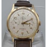 VINTAGE ARMBANDUHR / CHRONOGRAPH / wristwatch, Handaufzug, Mitte 20. Jh., Manufaktur S.I.V.O.S. SARL