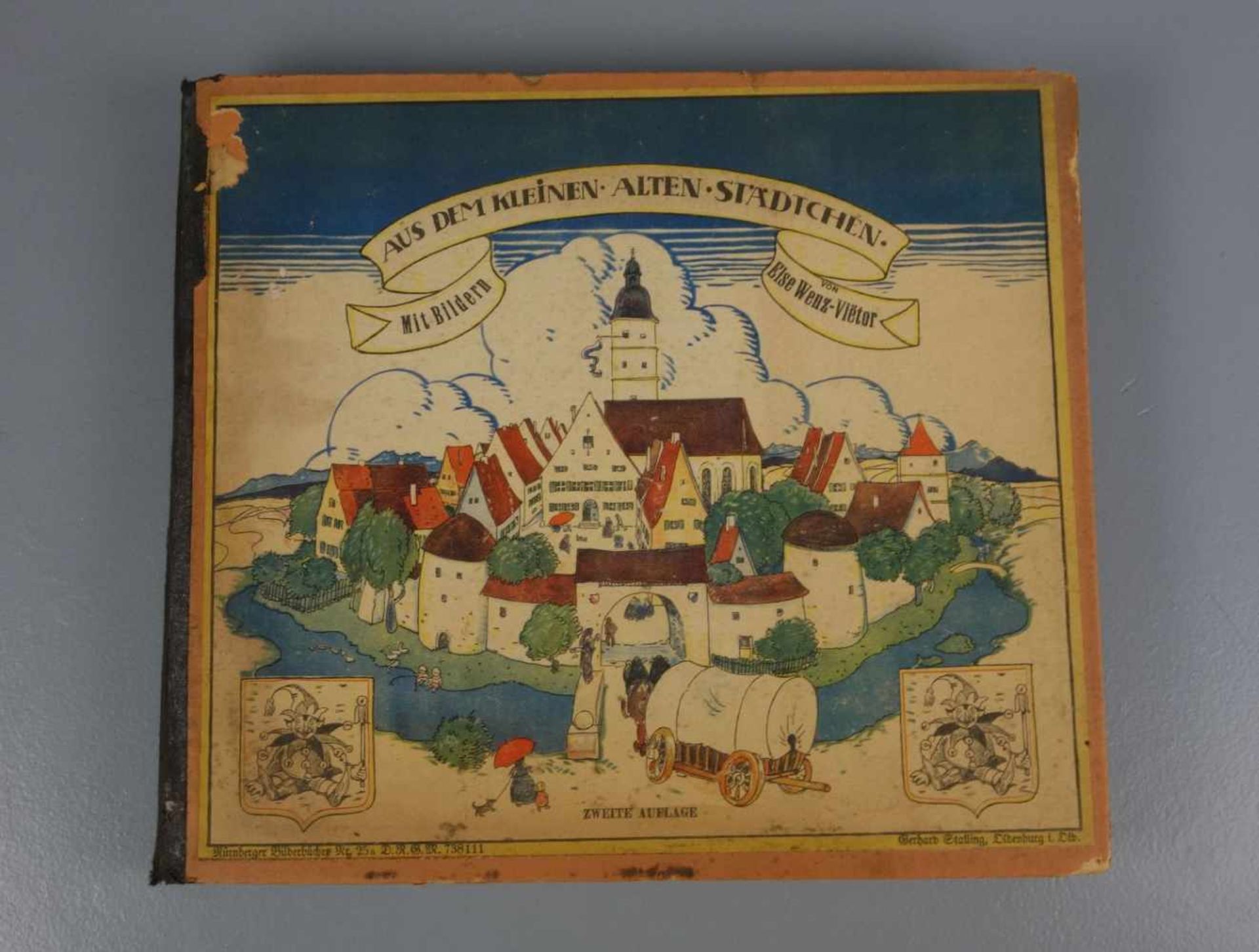 STECKBILDERBUCH: "Nürnberger Puppenstubenspielbuch", mit Bildern von Else Wenz-Vietor, Nürnberger