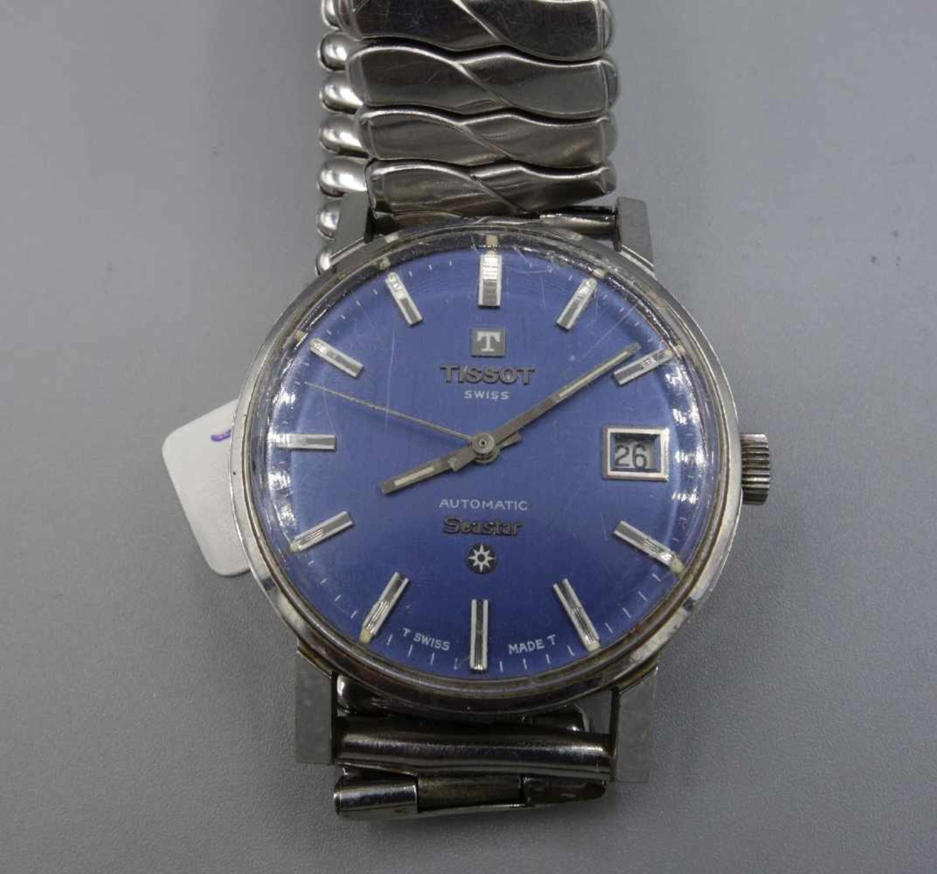 VINTAGE ARMBANDUHR / HERRENUHR- TISSOT SEASTAR / wristwatch, Automatik, Manufaktur Tissot / Schweiz. - Image 6 of 6