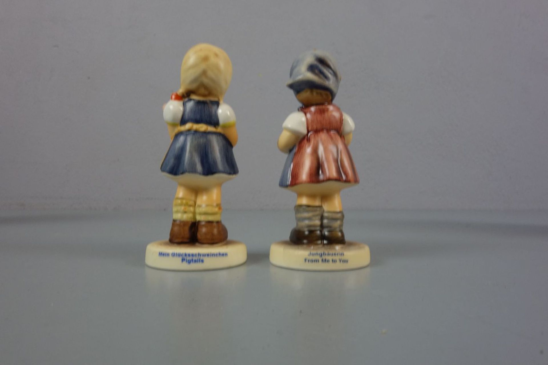 PAAR HUMMELFIGUREN / porcelain figures, Goebel Hummel-Figuren, Marken nach 1991. "Mein - Bild 3 aus 4