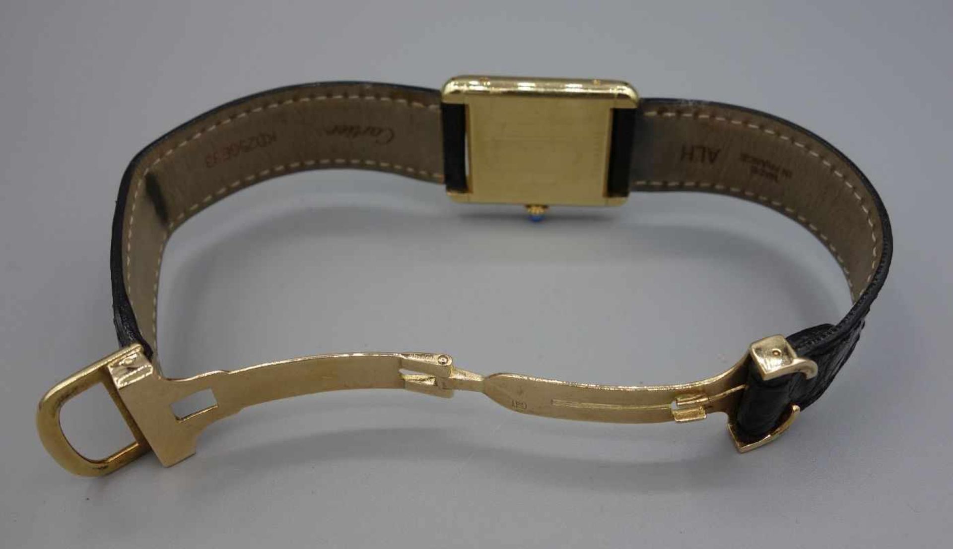 VINTAGE ARMBANDUHR - Cartier "Tank Louis Cartier"/ wristwatch, Mitte 20. Jh., Handaufzug, Manufaktur - Bild 8 aus 10