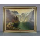 NORDT, MAX (Blankenhain 1895-1979 ebd.), Gemälde / painting: "Der Königssee bei Berchtesgaden", Öl