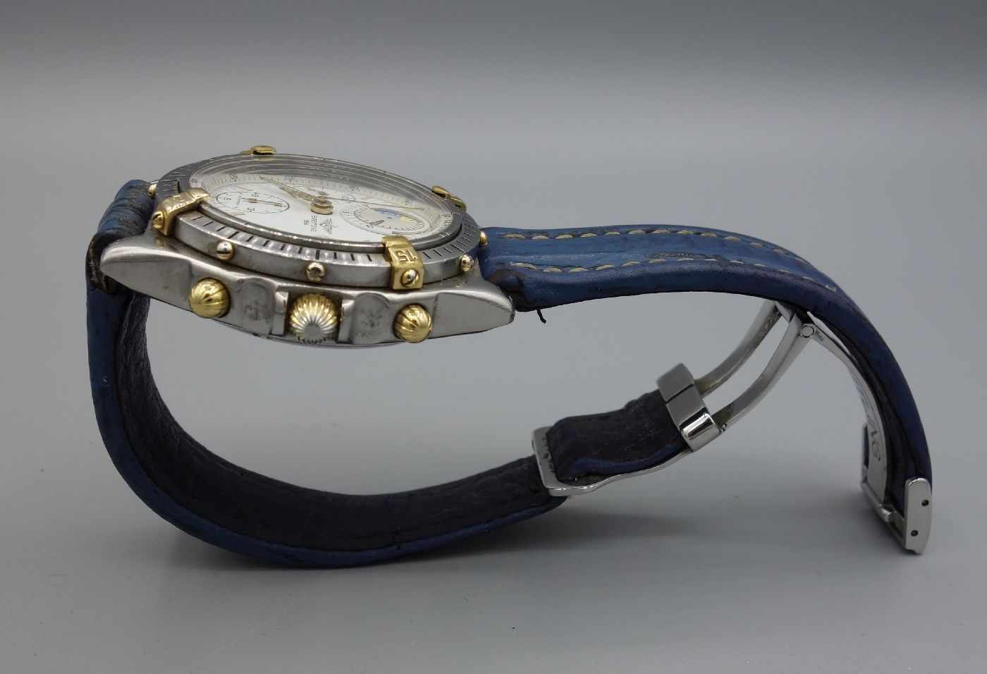 BREITLING "CHRONOMAT YACHTING" ARMBANDUHR / wristwatch, Automatik, Schweiz. Stahlgehäuse mit - Image 8 of 10