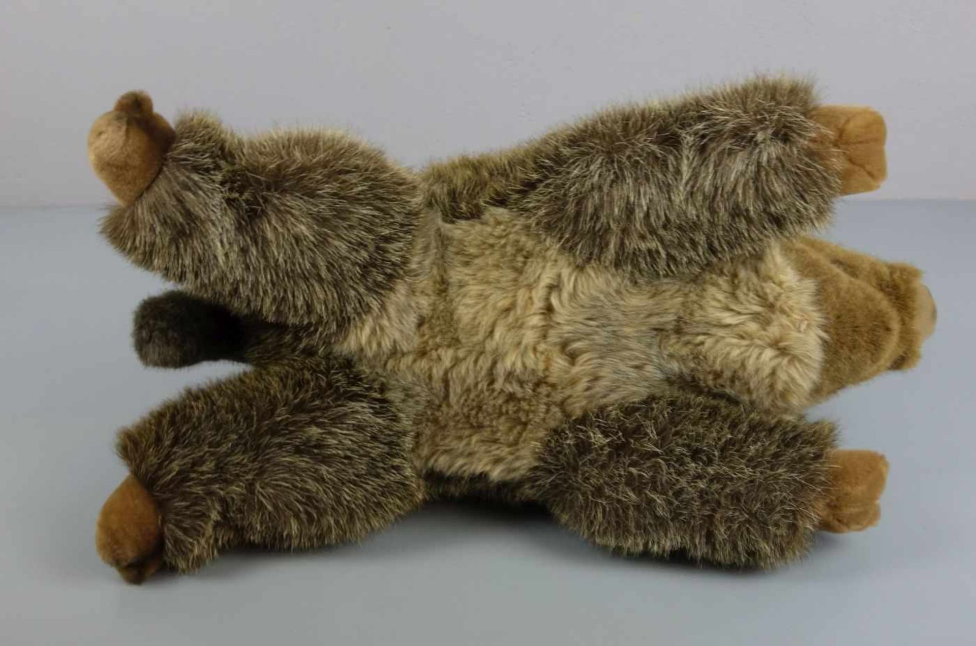 STEIFF - TIER WILDSCHWEIN: "Wulle" / fluffy toy, mit Manufakturfahne, "Knopf im Ohr" und Etikett. L. - Image 4 of 6