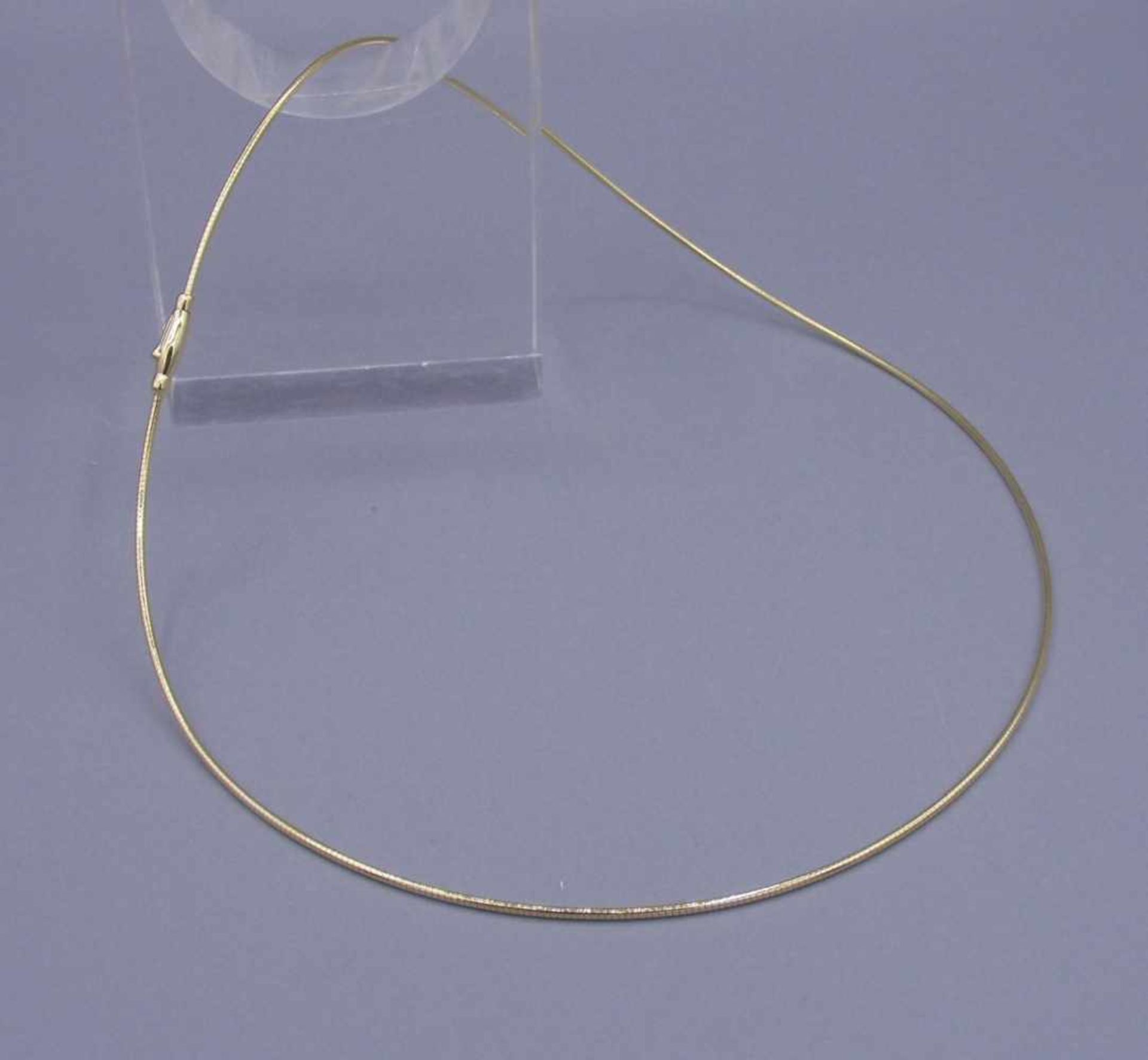 SCHLANGENKETTE / necklace, 585er Gelbgold (8,8 g, mit Säure getestet); L. 50 cm.