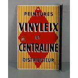 EMAILLESCHILD / BLECHSCHILD / WERBESCHILD "Peintures Vinyleix et Centraline Distributeur";