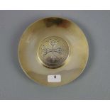 BURSE / KRANKENBURSE / VERSEH - PATENE, 800er Silber (77,5 g), vergoldet, gepunzt mit