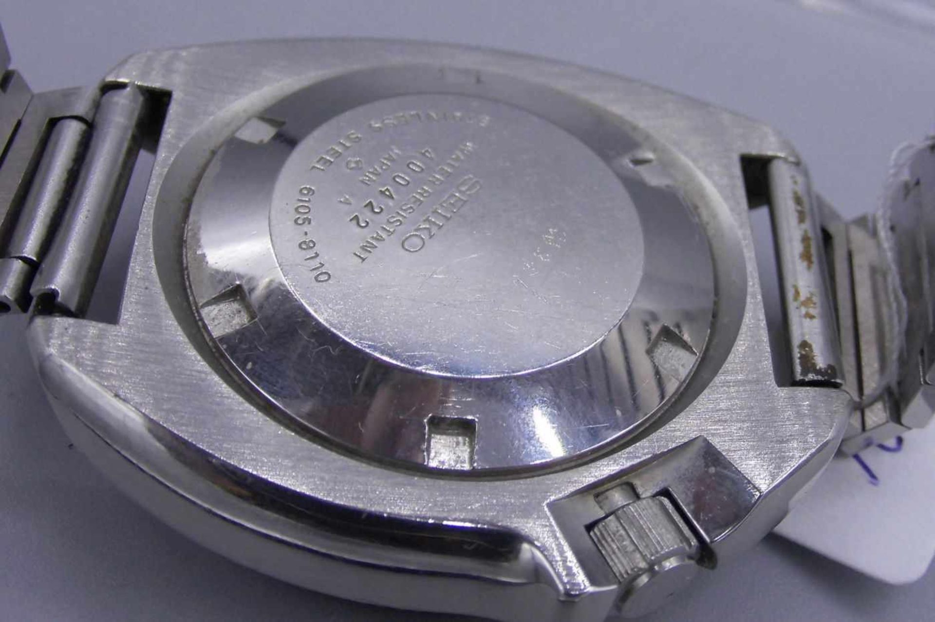VINTAGE ARMBANDUHR / TAUCHERUHR: SEIKO / divers wristwatch, Automatik-Uhr, 1974, Japan, Stahlgehäuse - Bild 7 aus 7