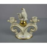 ZWEIFLAMMIGER ART DÉCO - TISCHLEUCHTER / candle stand, Porzellan, Manufaktur Gerold & Co., Tettau,