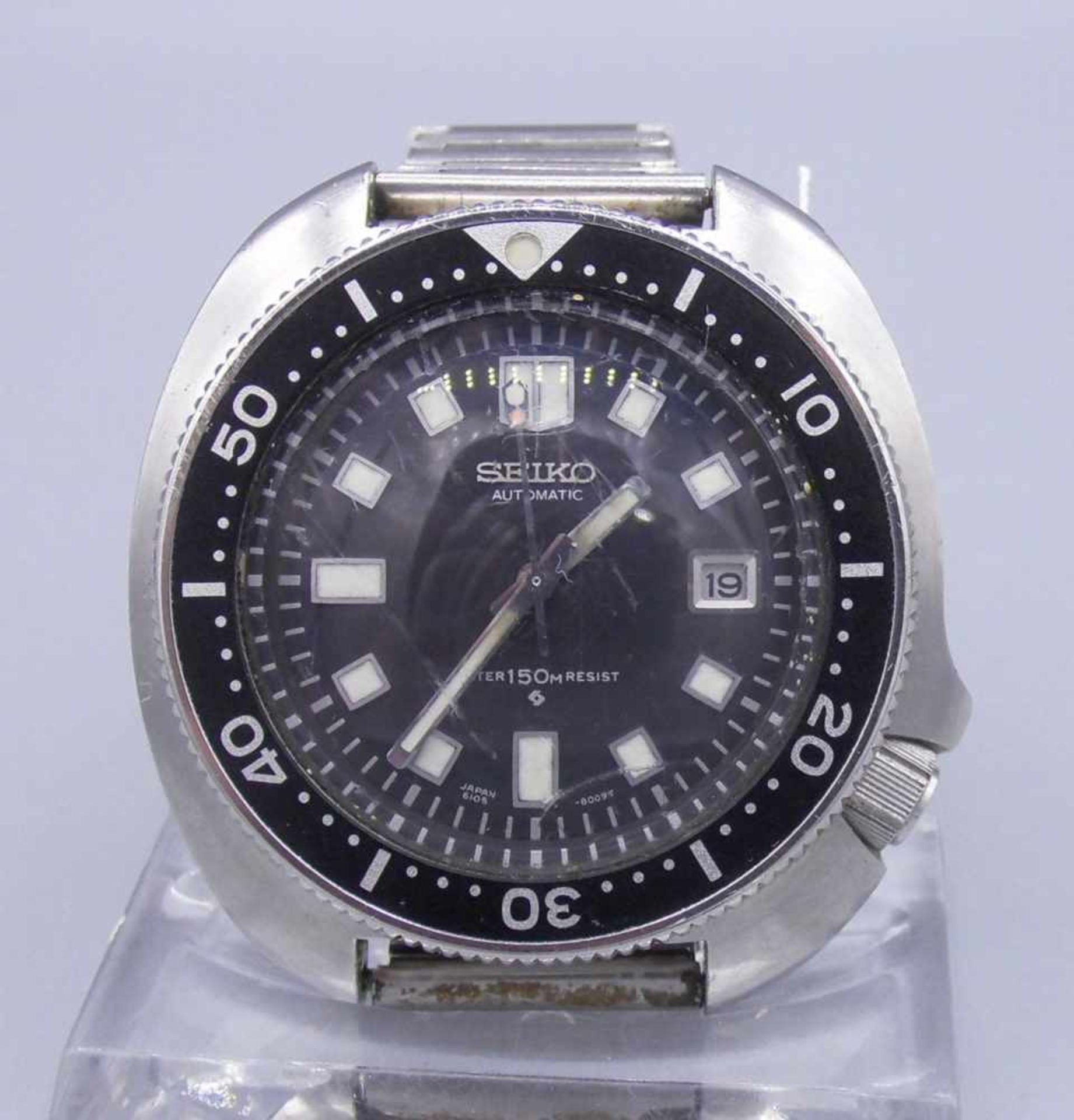 VINTAGE ARMBANDUHR / TAUCHERUHR: SEIKO / divers wristwatch, Automatik-Uhr, 1974, Japan, Stahlgehäuse
