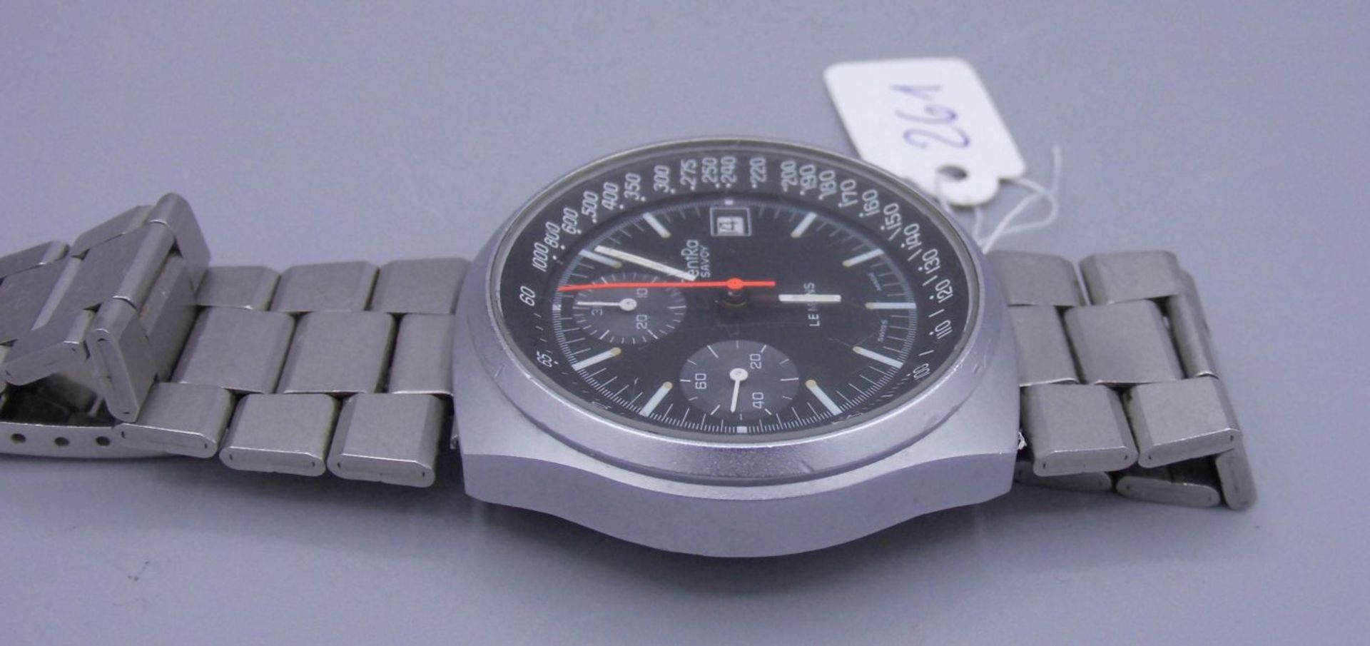 VINTAGE ARMBANDUHR / CHRONOGRAPH: ZENTRA - SAVOY / wristwatch, 2. H. 20. Jh., Handaufzug, - Bild 2 aus 6