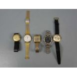 KONVOLUT VINTAGE ARMBANDUHREN - 5 STÜCK / wristwatches, unterschiedliche Manufakturen und