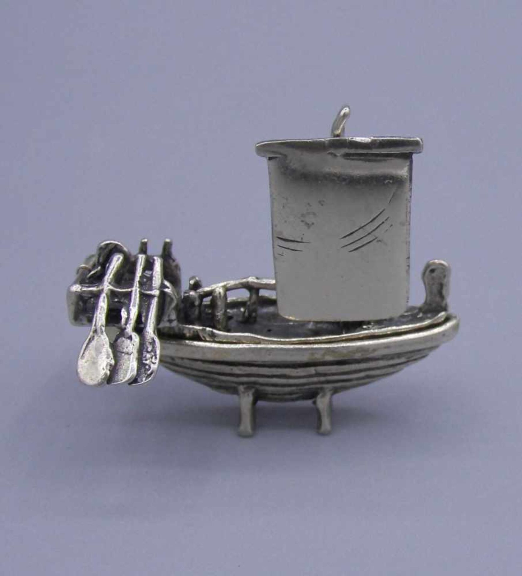 SILBERNE FIGUR: "Schiff / Segelschiff", 800er Silber (15 g), gepunzt mit Feingehaltsangabe. In - Image 2 of 3