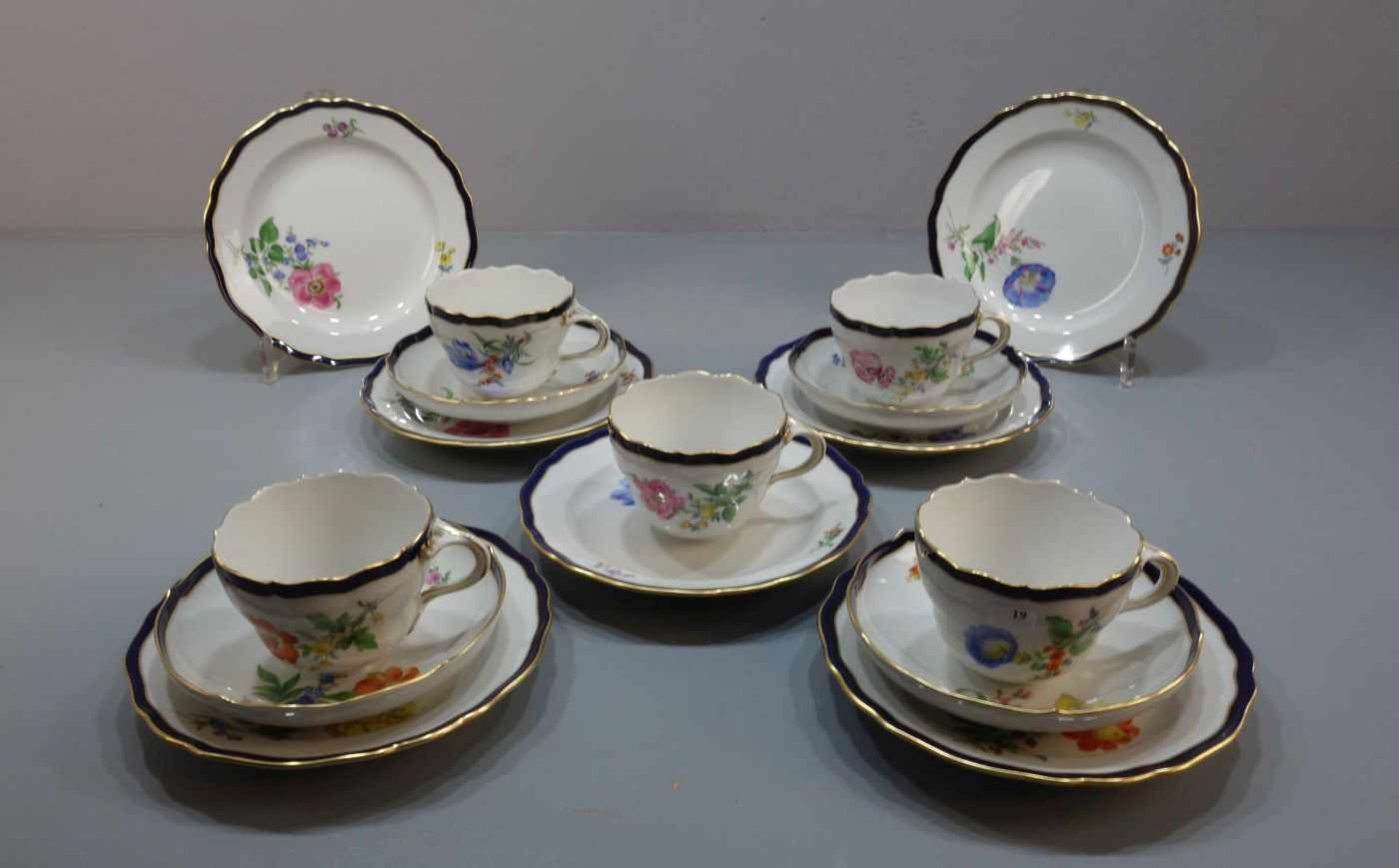 MEISSEN KAFFEE - ODER TEE - SERVICE / coffee or tea set, Porzellan, Manufaktur Meissen,