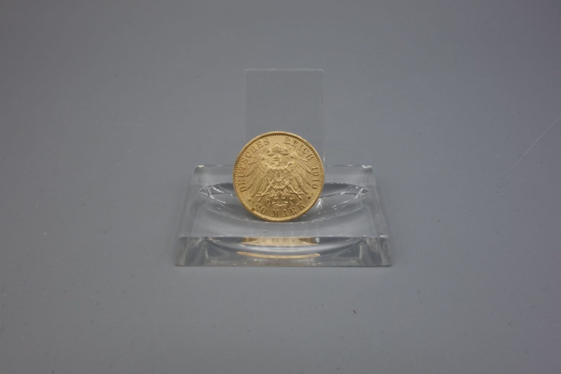 REICHSGOLDMÜNZE KAISER WILHELMS II. / coin, 7,5 g. Umlaufgoldmünze des deutschen Kaiserreichs. - Bild 2 aus 2