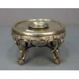 SILBERNES STÖVCHEN / silver warmer, 800er Silber (412 g), gepunzt mit Feingehaltsangabe und