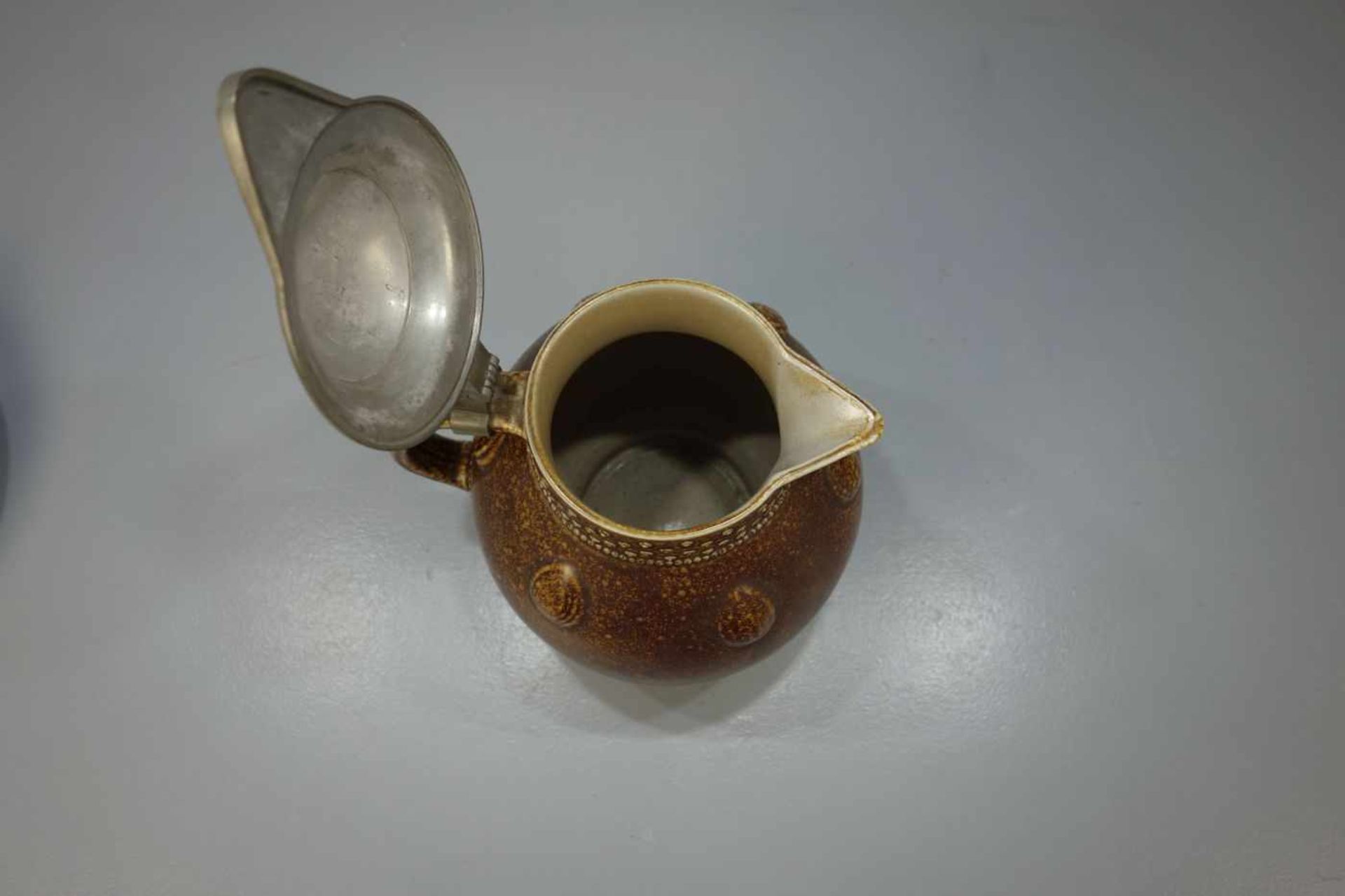 JUGENDSTIL KRUG / KANNE / art nouveau ceramic jug, Keramik, Manufaktur Reinhold Merkelbach, - Bild 4 aus 5