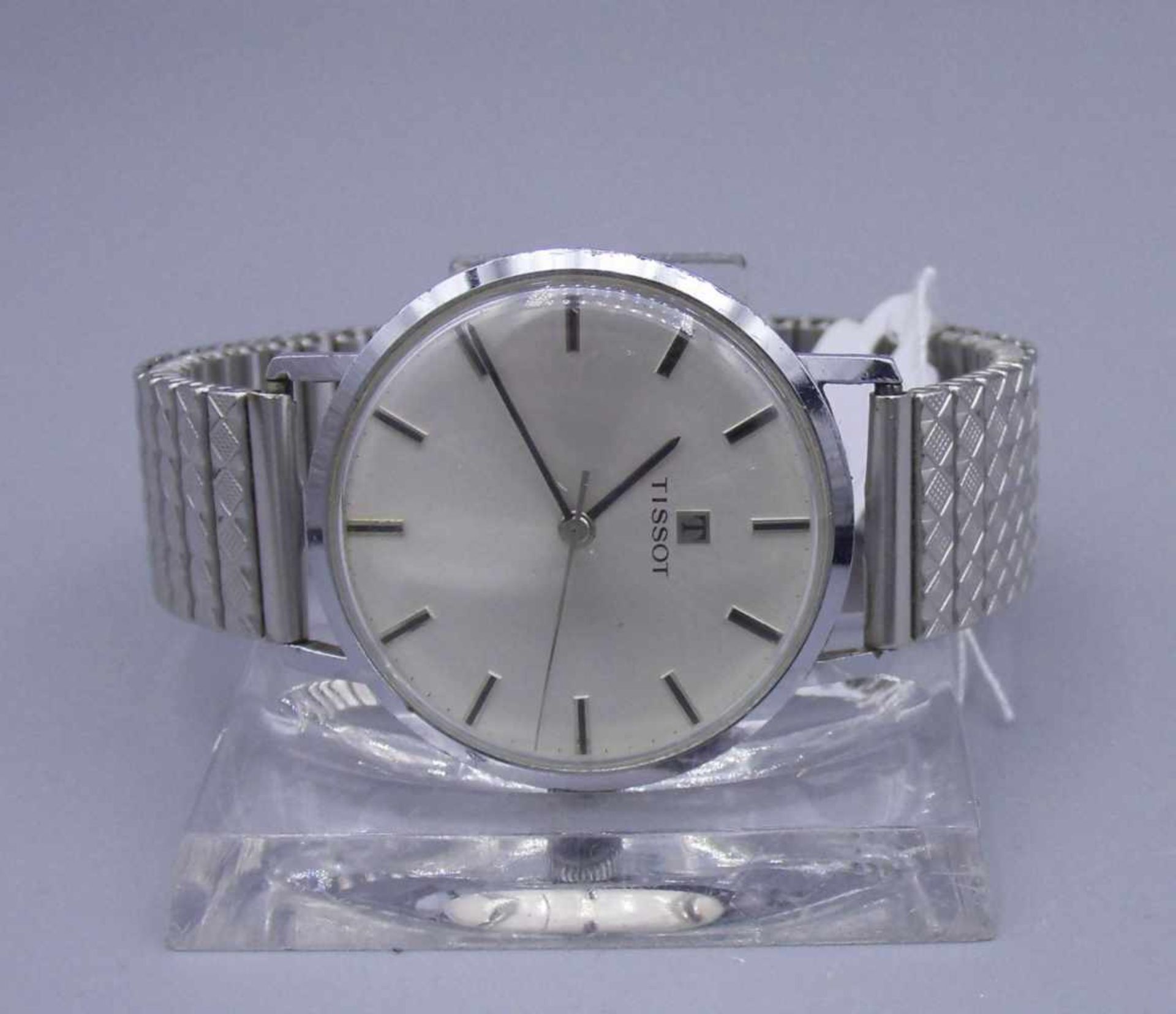 VINTAGE ARMBANDUHR / HERRENUHR- TISSOT / wristwatch, Handaufzug, Manufaktur Tissot / Schweiz. Rundes