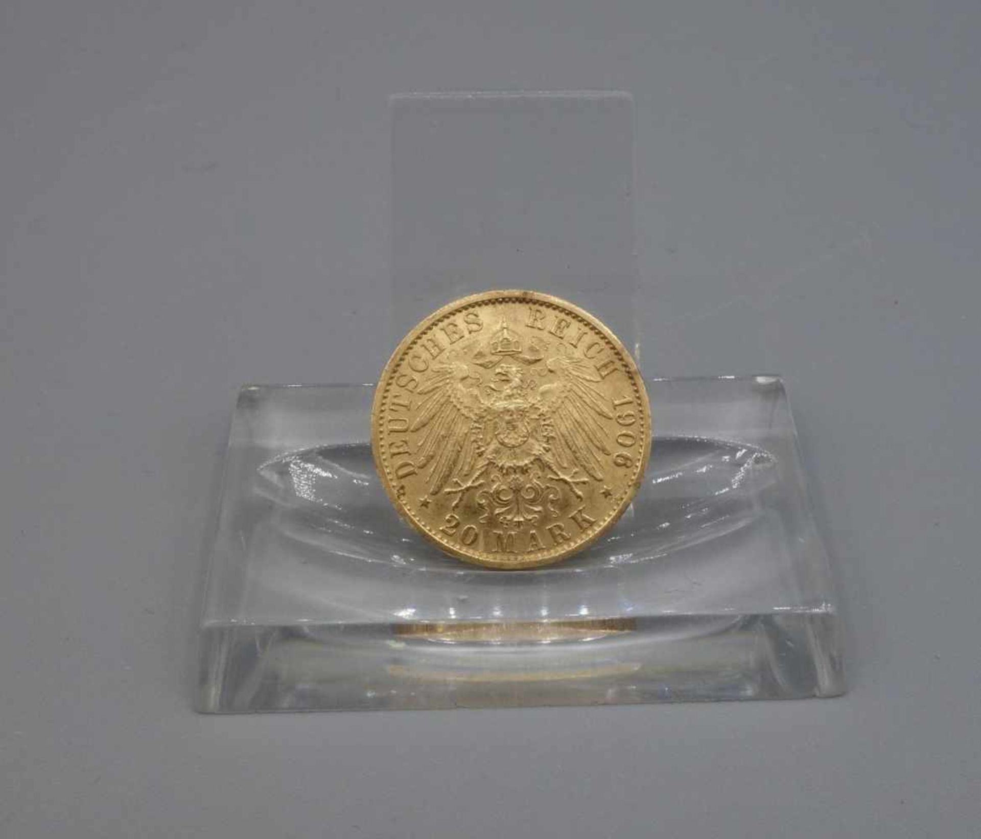 REICHSGOLDMÜNZE KAISER WILHELMS II. / coin, 7,5 g. Umlaufgoldmünze des deutschen Kaiserreichs. - Bild 2 aus 2
