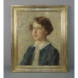 HAGEMANN, OSKAR H. (1888-1985), Gemälde / painting: "Porträt eines Mädchens", Öl auf Leinwand /
