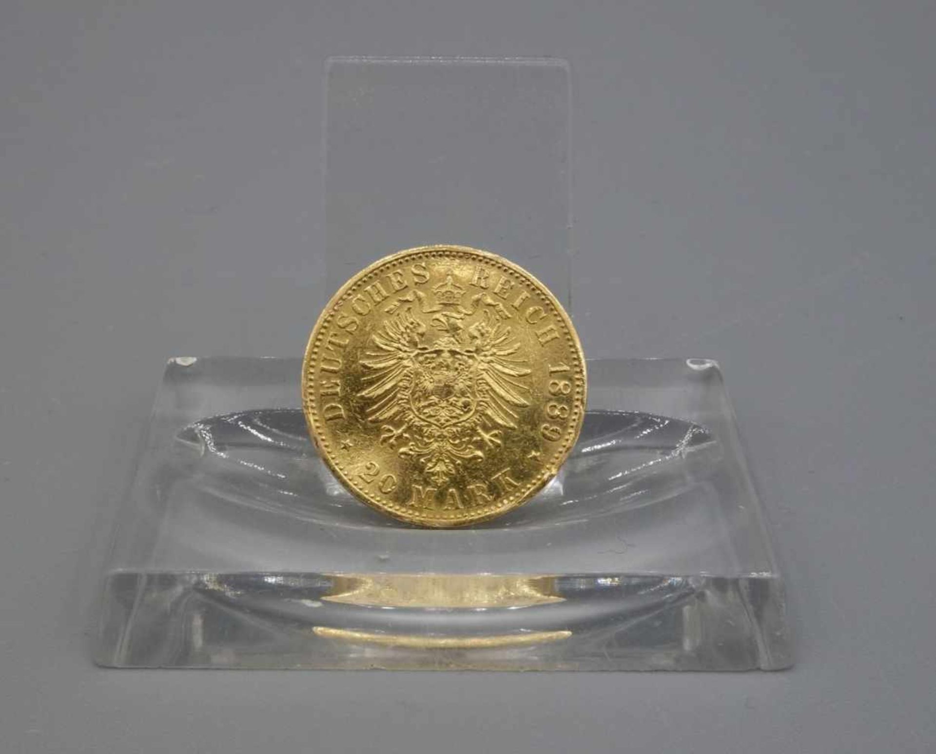 REICHSGOLDMÜNZE KAISER WILHELMS II. / coin, 7,5 g. Umlaufgoldmünze des deutschen Kaiserreichs. - Bild 2 aus 2