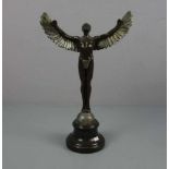 CESARO (20./21. Jh.), Skulptur / sculpture: "Ikarus", Bronze, dunkelbraun und partiell