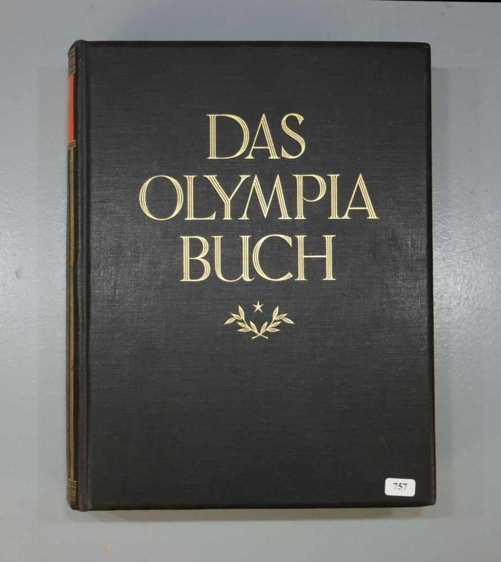 "DAS OLYMPIA BUCH", Halbledereinband. Herausgegeben im Auftrage des Deutschen Reichsausschusses