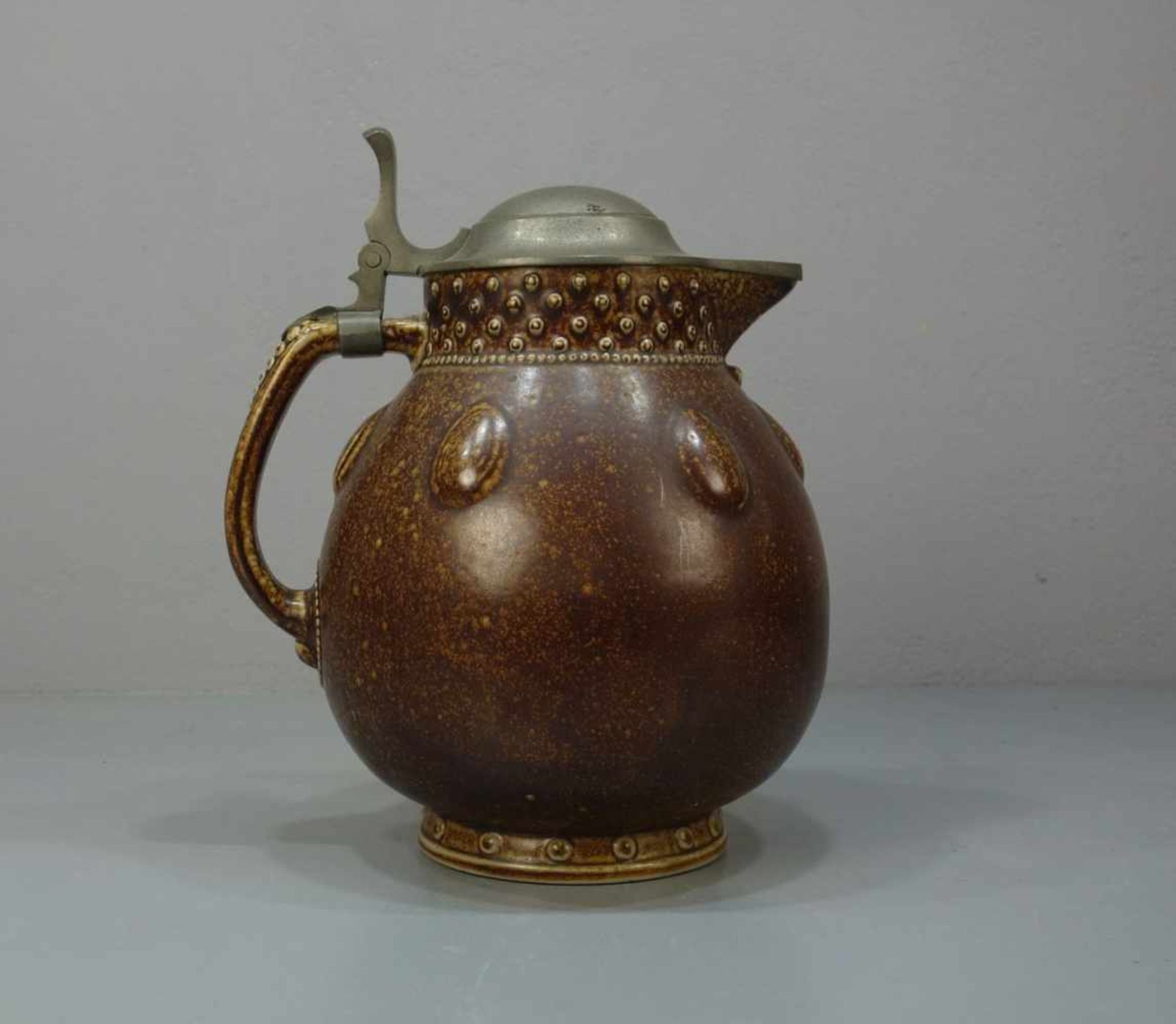 JUGENDSTIL KRUG / KANNE / art nouveau ceramic jug, Keramik, Manufaktur Reinhold Merkelbach, - Image 3 of 5