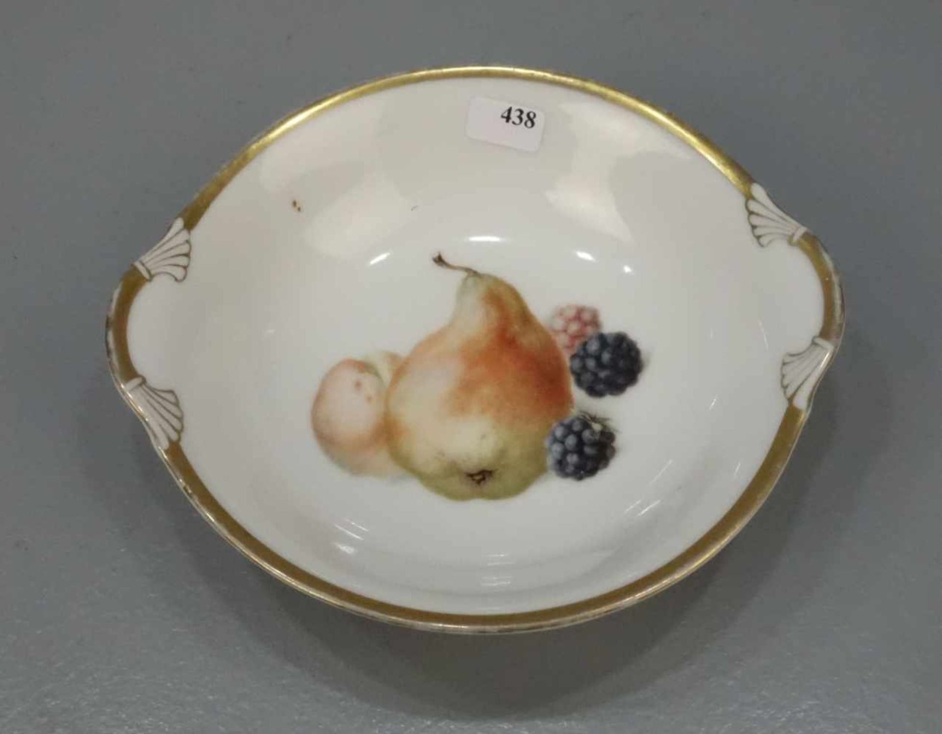 DESSERT-SCHALE / porcelain bowl, Porzellan, Thomas Bavaria, Marke 1908-1939. Runde Schale mit - Image 2 of 3