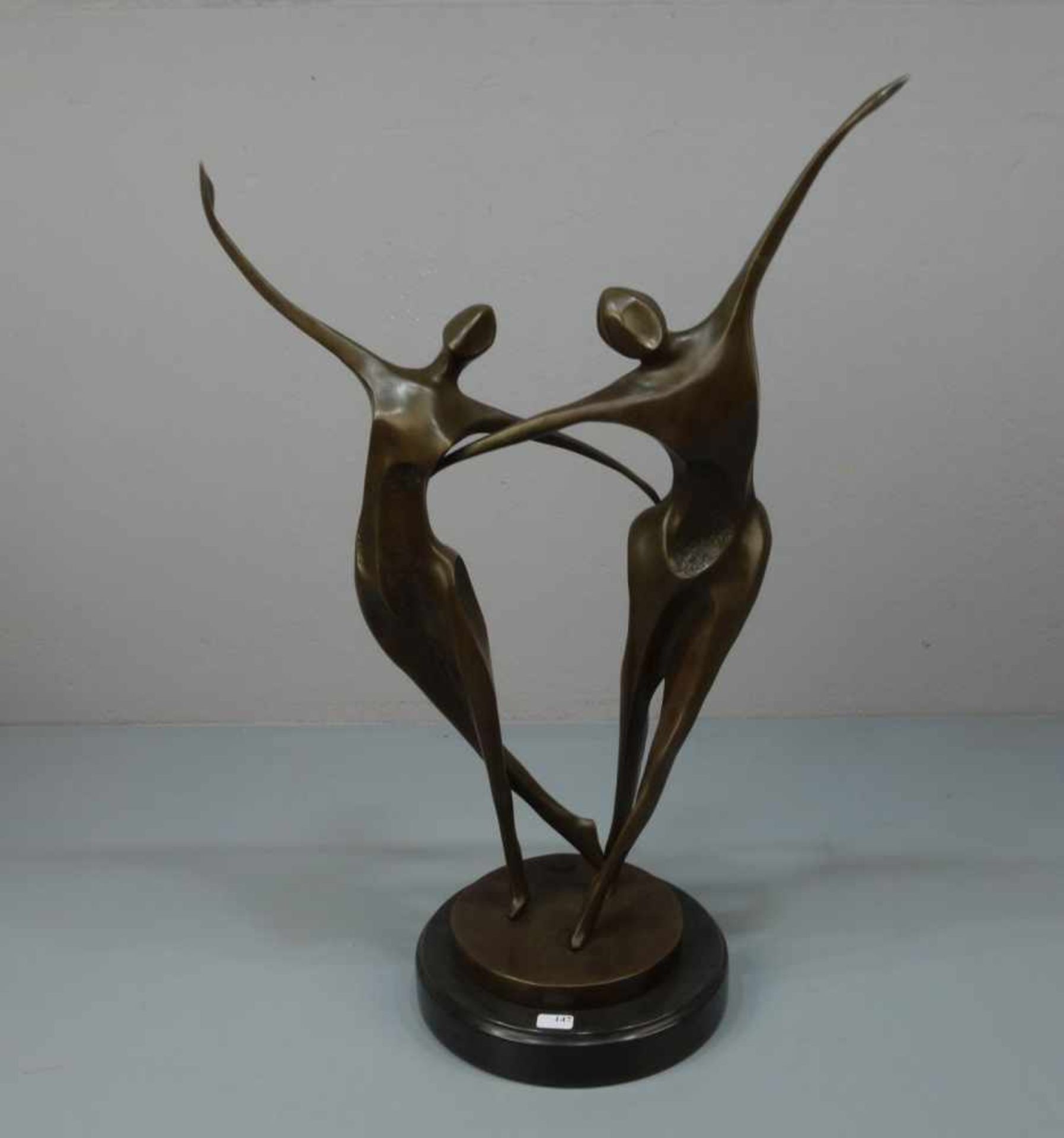 LOPEZ, MIGUEL FERNANDO (auch Milo, geb. 1955 in Lissabon), Skulptur / sculpture: "Tanzendes Paar",