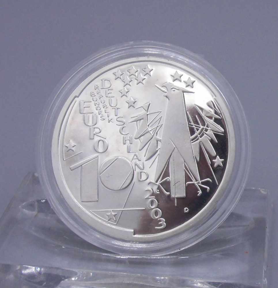 SILBERMÜNZE / GEDENKMÜNZE "100 Jahre Deutsches Museum München" / coin, Silber (17,5 g). Avers:
