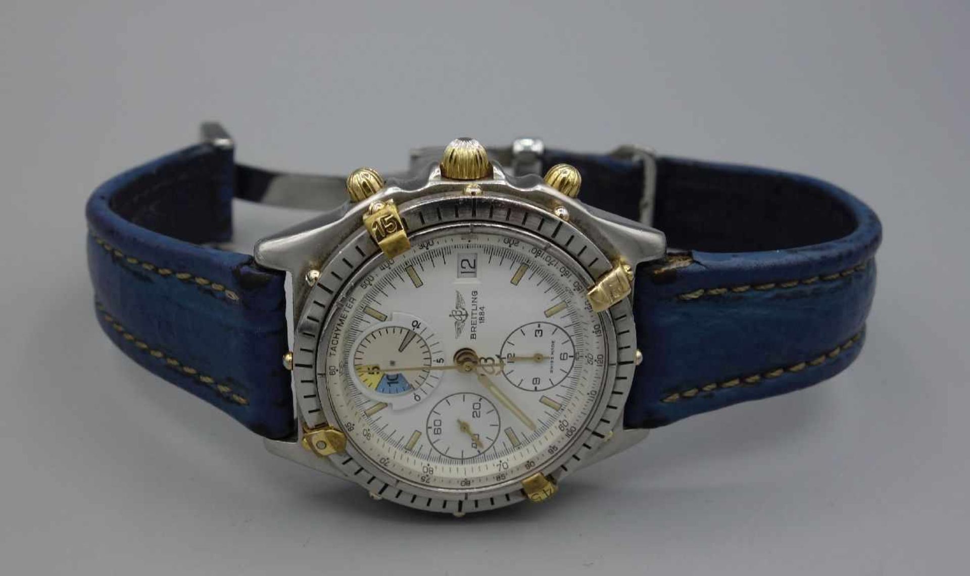 BREITLING "CHRONOMAT YACHTING" ARMBANDUHR / wristwatch, Automatik, Schweiz. Stahlgehäuse mit - Image 3 of 10