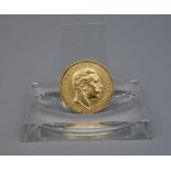 REICHSGOLDMÜNZE KAISER WILHELMS II. / coin, Gewicht 7,5 g. Umlaufgoldmünze des deutschen