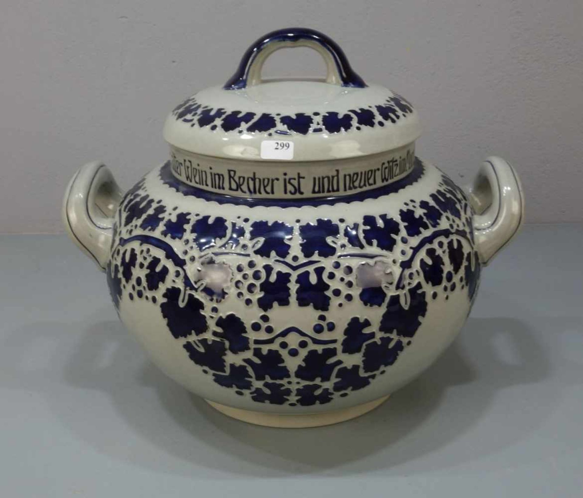 JUGENDSTIL - BOWLE / art nouveau ceramic punch bowl, Keramik, Manufaktur Reinhold Merkelbach,