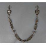 BERBER-SCHMUCK: FIBELKETTE / oriental jewellery, Essantio / Mogadar (Marokko), Silber (198 g).