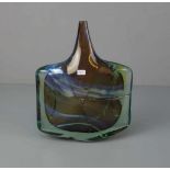 STUDIOGLAS VASE, Mitte 20. Jh., Manufaktur Mdina Glass / Malta, Glas mit polychromen
