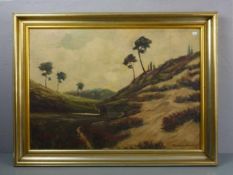 SEEMANN, RUDOLF (Frankfurt / Oder 1906-1977 Rheine), Gemälde / painting: "Heidelandschaft", Öl auf