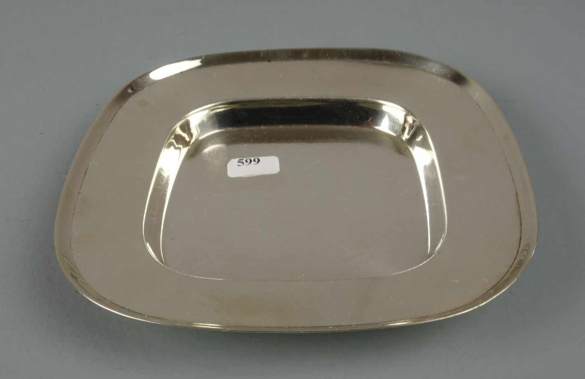 SCHALE / KARREESCHALE / silver bowl, 925er Silber (122 g), bezeichnet "Sterling", gepunzt mit